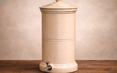 Agua filtrada con cerámica