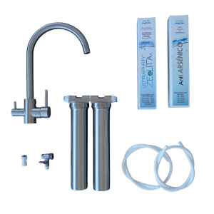 PACK HIS DUO ANTI ARSÉNICO con ZEOLITA + KIT CON GRIFO 3 VÍAS