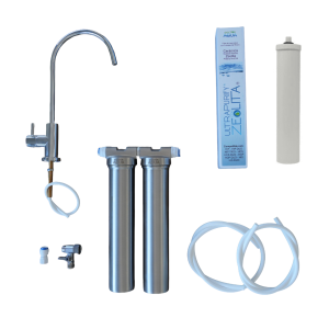 PACK HIS DUO ANTI FLÚOR con ZEOLITA + KIT CON GRIFO 1 VIA