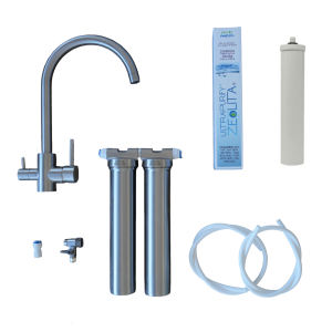 PACK HIS DUO ANTI FLÚOR con ZEOLITA + KIT CON GRIFO 3 VÍAS